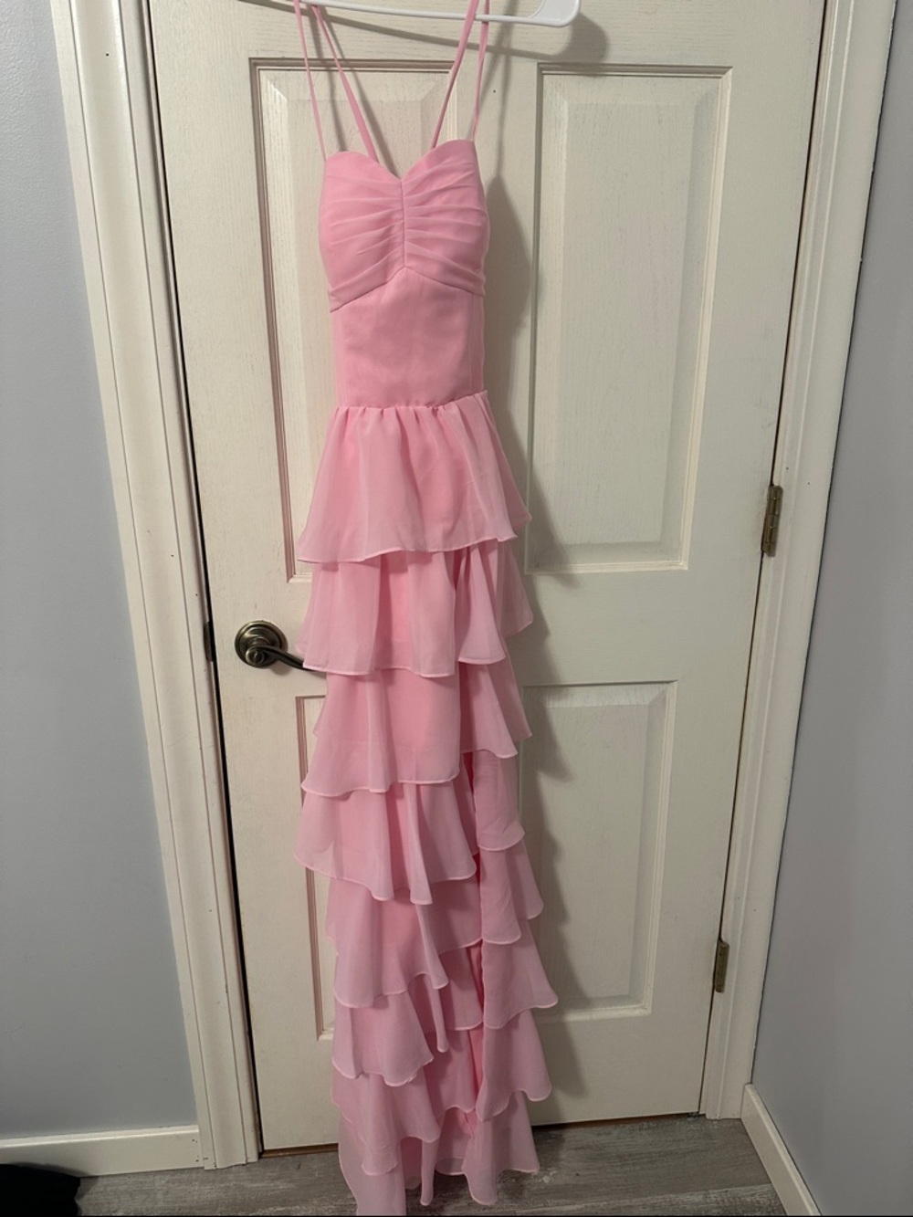 Pink from dress
